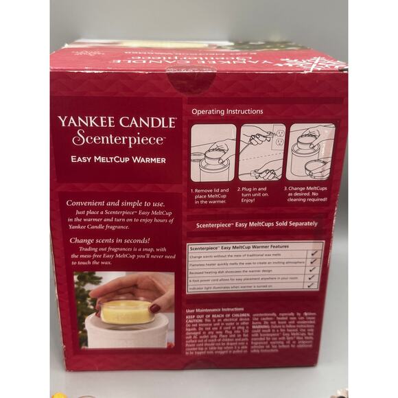 Yankee Candle Scenterpiece Jack Frost Snowman Easy MeltCup Warmer NEW - Picture 4 of 5